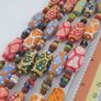 Vintage Venetian Style Handmade Ceremic Desgin MultiColor Glass Beads Necklace Image 4