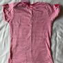 Brand New with Tag Disney Minnie Mouse Pink & White Striped Top Image 3