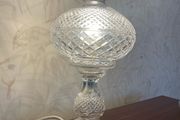 Vintage Waterford Crystal Alana / Inishmaan Hurricane Table Lamp  14inch
