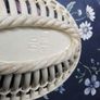 Two Ceramic Basket Weave  Containers Image 3