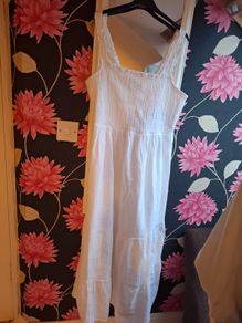 white summer dress
