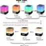 Wireless Bluetooth Speaker with Touch Control Bedside Lamp,Alarm Clock,MP3,Portable Smart LED Touch Sensor Table Lamp Dimmable RGB Multi-Color Changing Night Lights, All in 1 Image 3