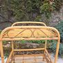 Mid Century Rattan Bamboo Table Image 3