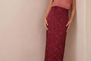 next plus size 20 burgundy red satin skirt postage included