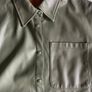 Green Stradivarius leather shirt, size S Image 4