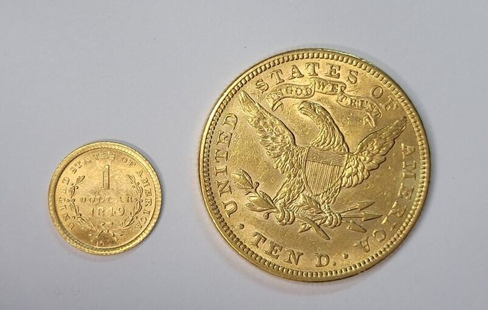 Usa 1 Dollar 1849 - Gold Coin