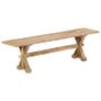 Hall Bench 160x35x45 cm Solid Mango Wood Image 3
