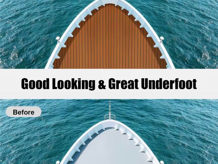 2.4meter x90cm Self-Adhesive EVA Foam Marine Boat Yacht Flooring Faux