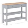 Sideboard Grey 110x35x80 cm MDF Image 9