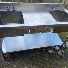 double sink stainless steel