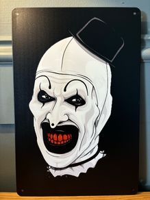 Terrifier Tin Metal Sign
