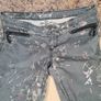 womens GARCIA jeans grey Floral pattern slim leg low waist stretchy biker style Size UK 30 Image 6