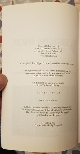 Engaging Spaces: People, Place And Space From An Irish Perspective, Ed. Jim Hourihane