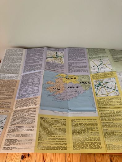 Vintage Ireland South Ordnance survey map