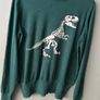 Green Joanie brand dino jumper Image 2