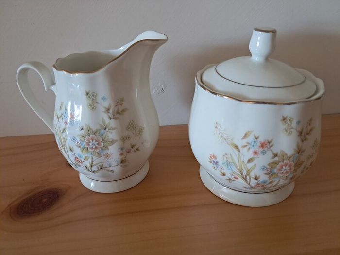 Vintage Budlet Fine China 21-Piece Tea Set
