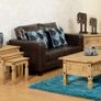Corona Nest Of Tables in Distressed Waxed Pine Image 2
