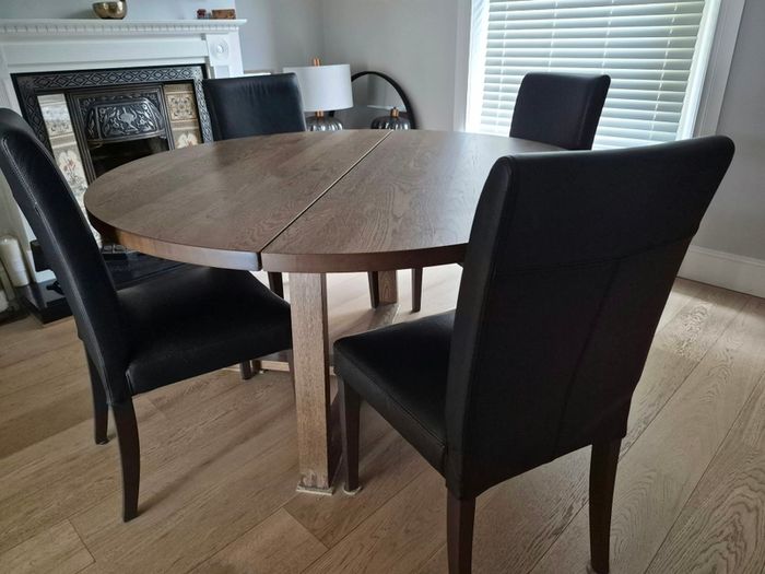 IKEA Morbylanga Dining Table & 4 Henriksdall Chairs