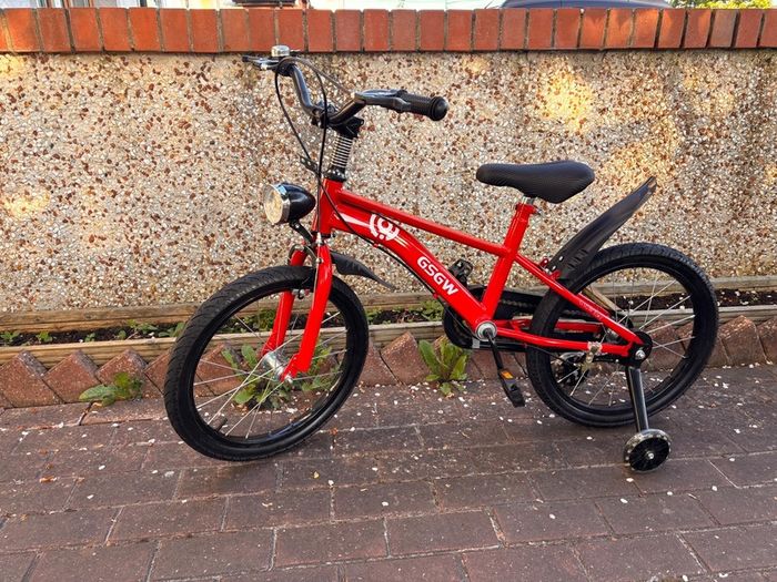 kids bike with lights new in