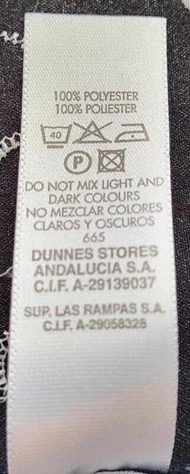 Dunnes black & white blouse, Size 20