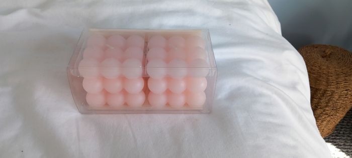 Candle bubble, pale pink. New