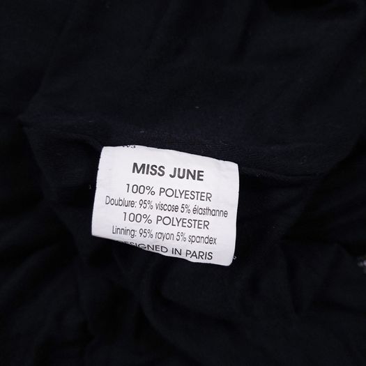 Miss June Black Floral Lace & Sheer Polka Dot Mesh Tiered Sleeveless Midi Dress 12UK/40EU