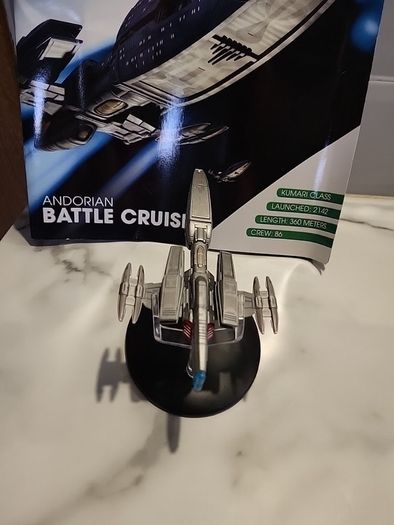 star trek eaglemoss andorian battle cruiser