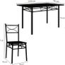 Dining Table Kitchen Table with 4 Chairs Dining Room Set Kitchen Table Chair Set Image 3