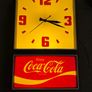 Coca Cola Lighted Clock Sign Very Rare 80's Image 2