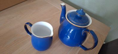 Denby Teapot & Jug Imperial Blue