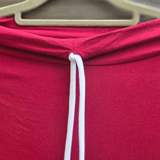 Slim Fit cottonTrack Pants with White Side Stripes, size L