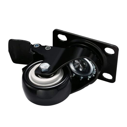 Castor Wheels with Brake Heavy Duty Swivel Wheels for Furniture 50mm + Screws 200KG