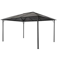 Gazebo 4x3m Aluminium Hard Roof