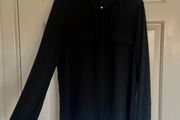 MANGO black flowing shirt size xs