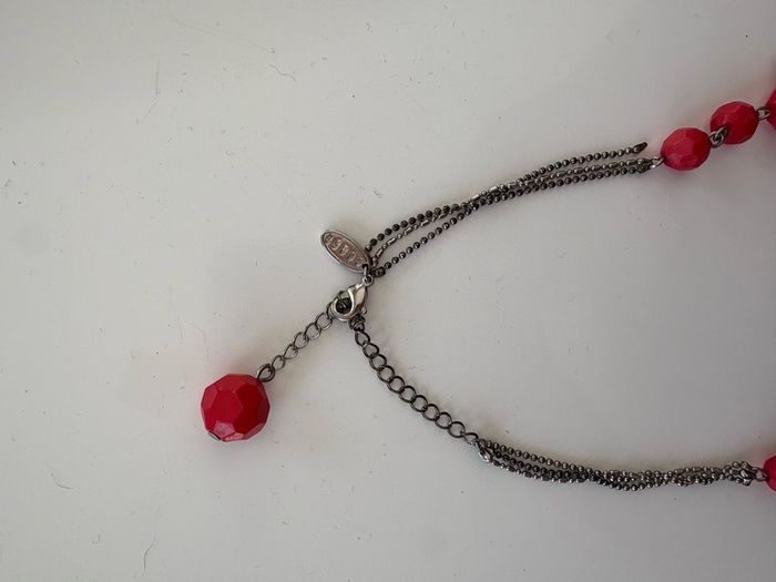 Coast coral beaded necklace and bracelet