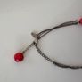 Coast coral beaded necklace and bracelet Image 3