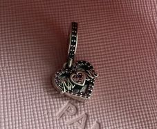 Pandora Heart & Mum Dangle Charm-good condition