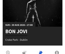 Bon Jovi 2 seated tickets Croke Park