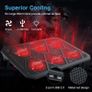 Laptop and Notebook Cooling Pad With 6 Fans at 1400 RPM and Red LED Laptop Cooler fits up tp 19" Image 7