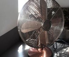 Large copper table fan