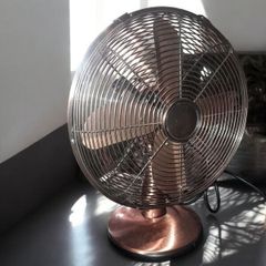 Large copper table fan