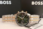 BOSS Tourmaster 41mm Mens Watch Green 1514287
