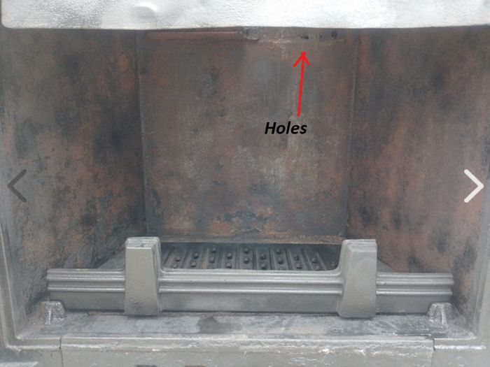 Insert Stove with big Glass Door 'Kratki'