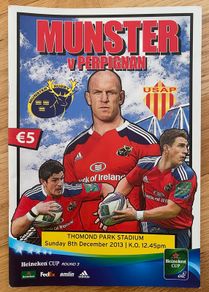 2013 Munster v Perpignan - Heineken Cup Programme