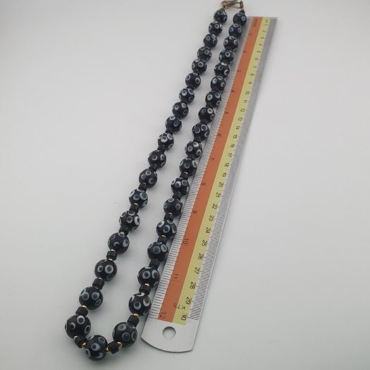 Vintage Venetian Style Thousand Eyes Glass Beads Necklace