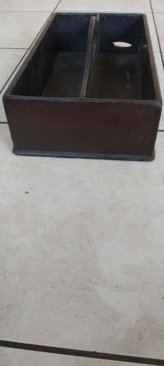 Vintage Wooden Cutlery Carry Box