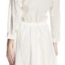 The Kooples Women's White Stitched Dots Embroidered Lace Cottagecore Dress M Image 2
