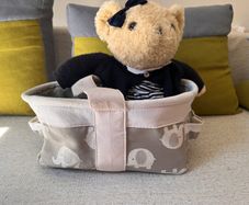 Baby diaper caddy organiser basket