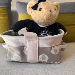 Baby diaper caddy organiser basket