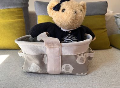 Baby diaper caddy organiser basket